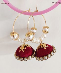 WEBLOT-Golden-red-white-pearl-earing