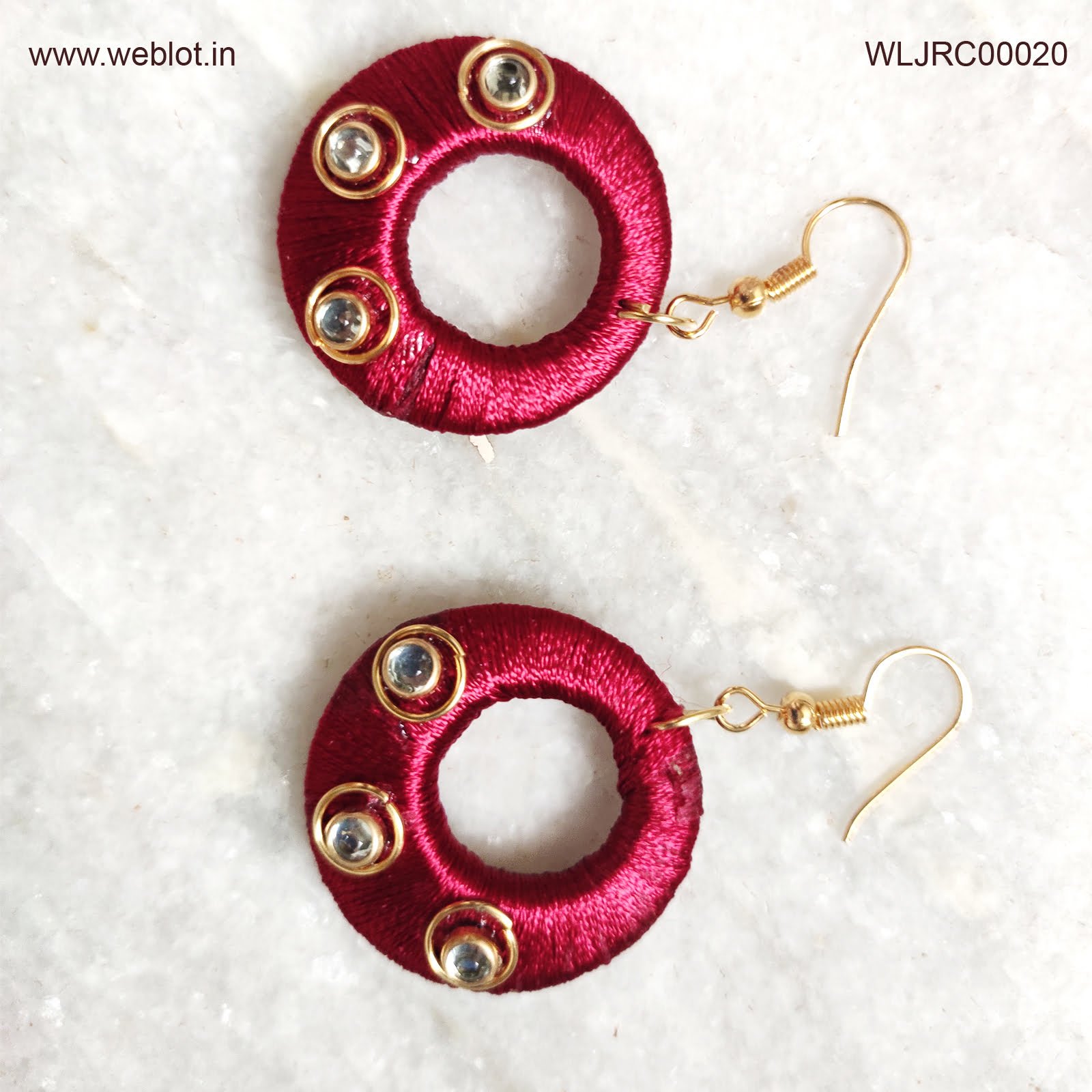 Handcrafted Fabric Earring For Girl And Women. | K M HandiCrafts India